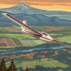 Hood River Soaring Poster
