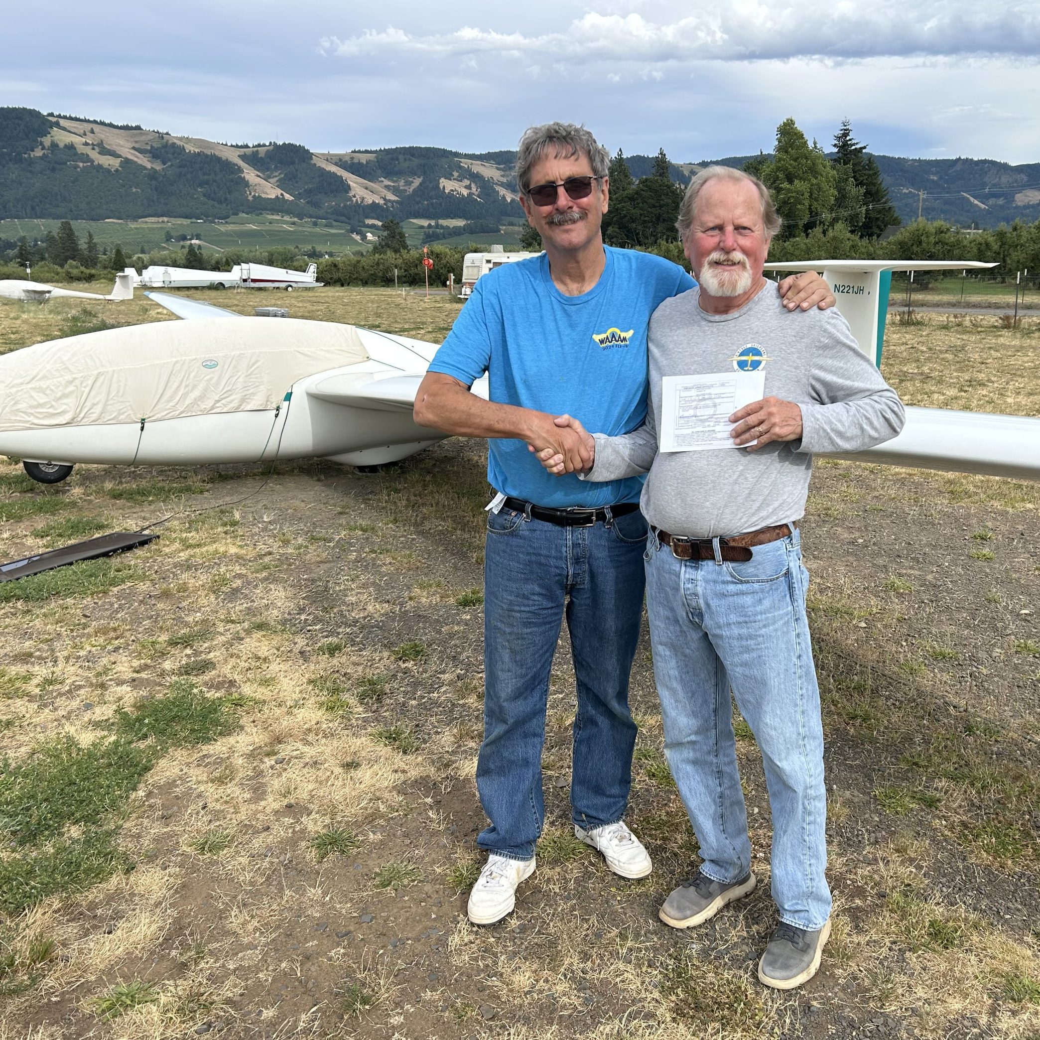 Bruce Caldwell passes check ride