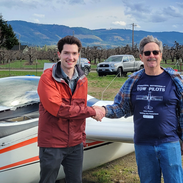 Zack Riccelli & Robin; CFI checkride